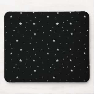 Tapis De Souris Étoiles Motifs sur noir
