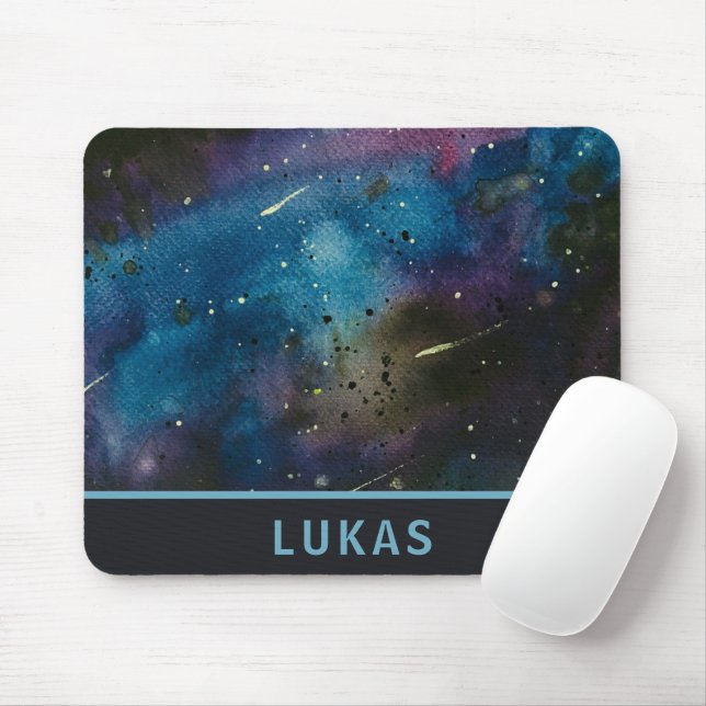 Tapis De Souris Étoiles spatiales de Galaxie cool (Avec souris)