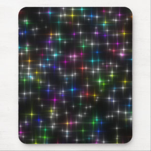 Tapis De Souris Étonnantes étoiles multicolores