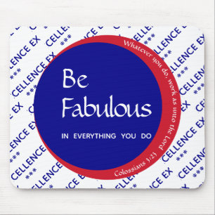 Tapis De Souris ÊTRE FABULEUX Écriture Motivationnelle Personnalis