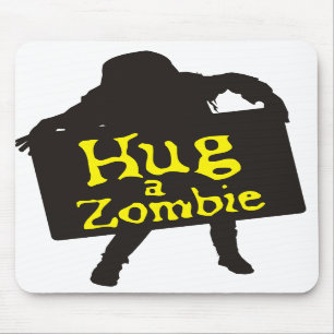 Tapis De Souris Étreignez un zombi Mousepad