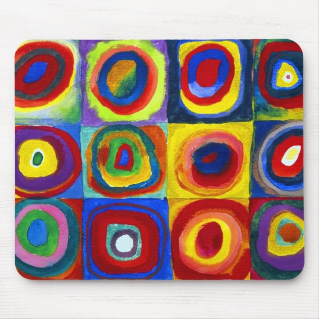 Tapis De Souris Étude de couleur Wassily Kandinsky (Devant)