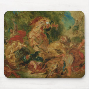 Tapis De Souris Étude pour la chasse à lion, 1854