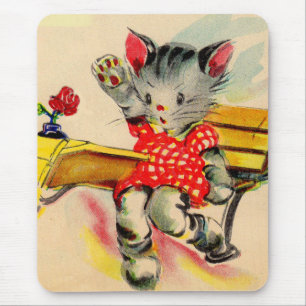 Tapis De Souris étudiant en chat kitten