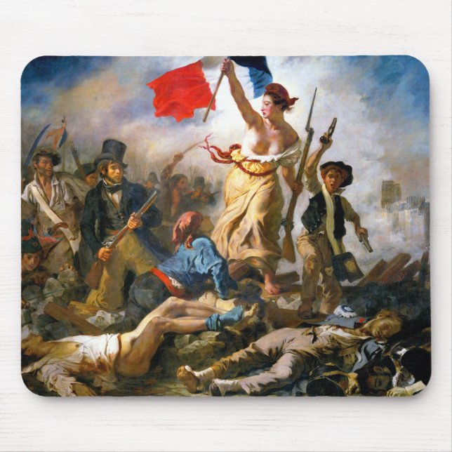 Tapis De Souris Eugene Delacroix Liberty à la tête du peuple (Devant)