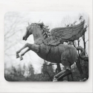 Tapis De Souris Europe, Autriche, Salzbourg. Statue de cheval ailé