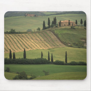 Tapis De Souris Europe, Italie, Toscane, Val d'Orcia, Toscane