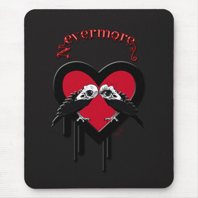 Tapis De Souris Evermore (rouge) (Devant)