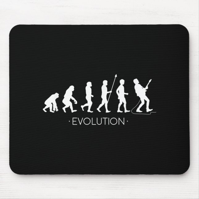 Tapis De Souris Evolution de la chemise guitariste, Rock Music Gui (Devant)