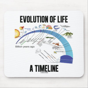 Tapis De Souris Évolution De La Vie Un Calendrier (Biologie)
