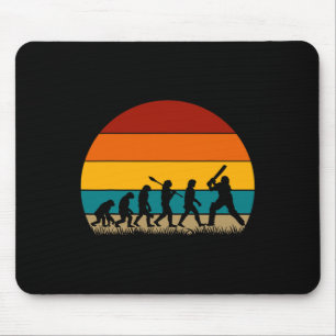 Tapis De Souris Évolution du cricket rétro - Cricket drôle