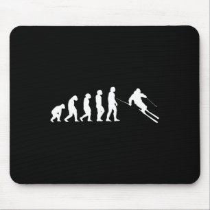 Tapis De Souris Evolution humaine Ski Snowboard
