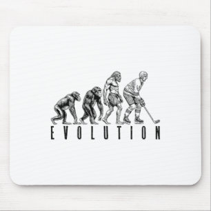 Tapis De Souris Évolution joueur de hockey sur glace drôle homme s