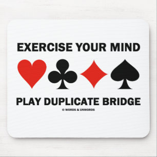 Tapis De Souris Exercez votre pont en double de jeu d'esprit