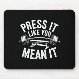 Tapis De Souris Exercice Bench Press Bodybuilding Fitness Workout