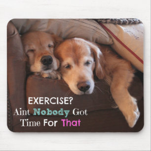 Tapis De Souris Exercice de rétrospectivité en or