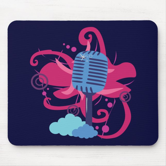 Tapis De Souris Explosion d'art microphone (Devant)