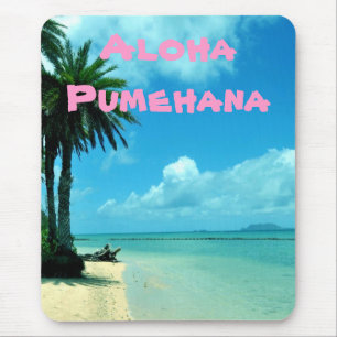 Tapis De Souris Expressions hawaïennes Mousepad de plage