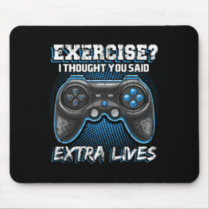 Tapis De Souris Extra Lives Funky Video Game Contrôleur Retro Jeu
