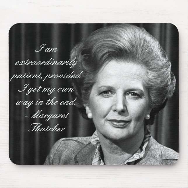 Tapis De Souris Extraordinairement patient - Mme Thatcher (Devant)
