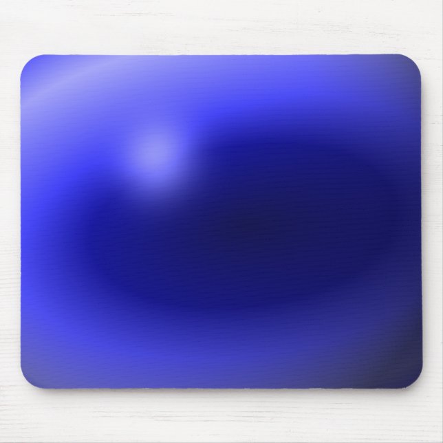 Tapis De Souris Eyeball de ligne bleue mince (Devant)