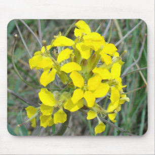 Tapis De Souris F14 Fleurs sauvages jaunes