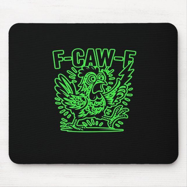 Tapis De Souris F-Caw-F Attitude Classic Cool Unique (Devant)