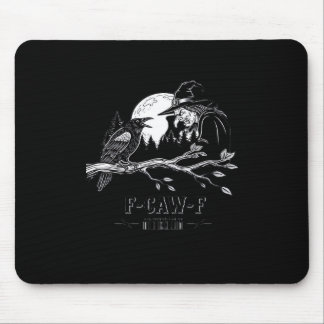 Tapis De Souris F-Caw-F Corbeau Sorcière Halloween F-Caw-F
