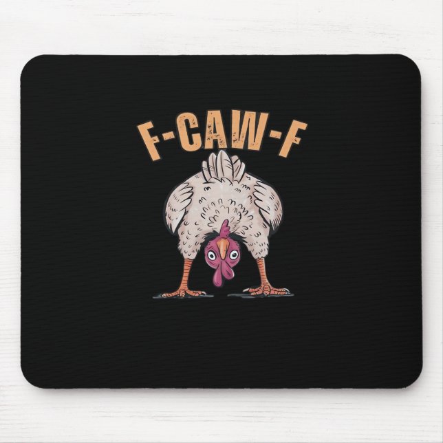 Tapis De Souris F Caw F Funny Chicken Classic Retro Cool Style (Devant)