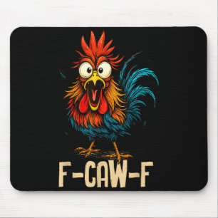 Tapis De Souris F-caw-f Poulet Fcawf Coq Café