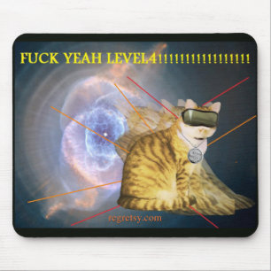 Tapis De Souris F--de k niveau 4 Mousepad ouais