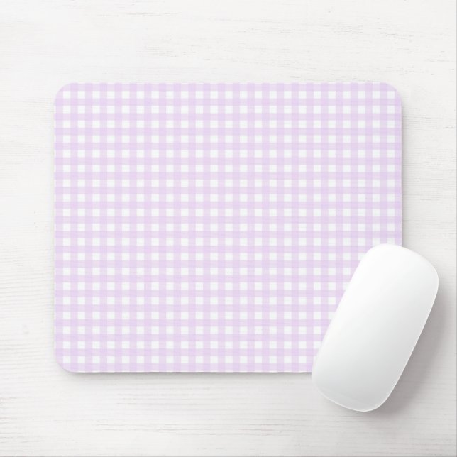 Tapis De Souris F & L En vichy rose (Avec souris)