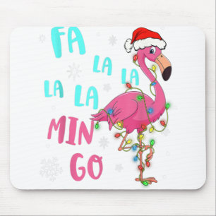 Tapis De Souris Fa La La La Mingo Flamingo pour Noël Xmas Paja