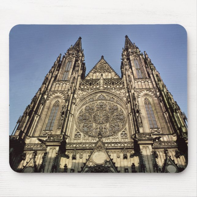 Tapis De Souris Façade de la cathédrale de St Vitus (Devant)