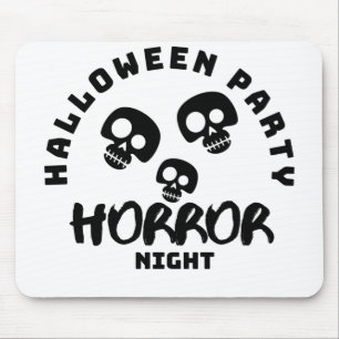 Tapis De Souris Face Citrouille d'Halloween Style de titre ou de