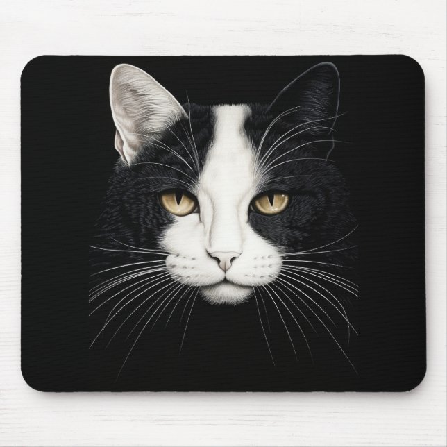 Tapis De Souris Face de chat mignonne (Devant)