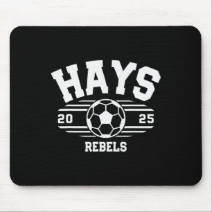 Tapis De Souris Facture de football des rebelles de Hays 2025