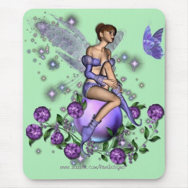 Tapis De Souris Faery avec du charme de KRW - customisé (Devant)