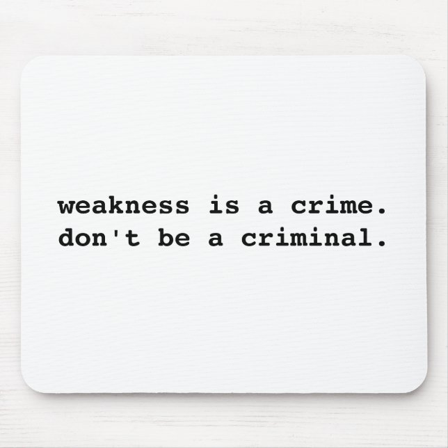 Tapis De Souris Faiblesse Mousepad (Devant)