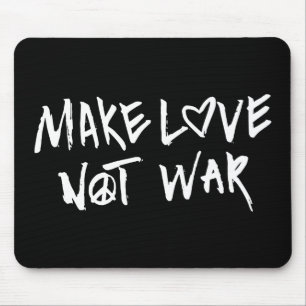 Tapis De Souris Faire de l'amour pas de la guerre
