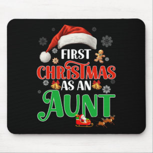 Tapis De Souris Faire-part Premier Noël Comme Tante Correspondant 