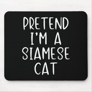 Tapis De Souris Faire semblant Costume Chat Siamese Halloween Lazy