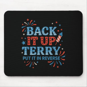 Tapis De Souris Fais-le en arrière Terry Mets-le en marche arrière