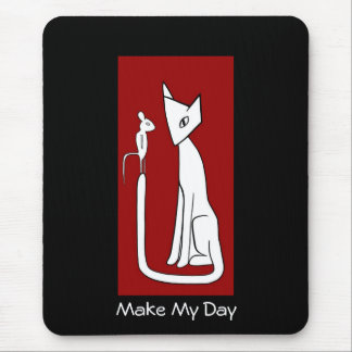 Tapis De Souris Fais Ma Journée - Chat & Souris
