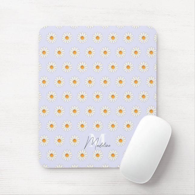 Tapis De Souris Faisée personnalisée Mousepad floral - Nom personn (Avec souris)