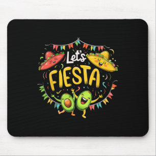 Tapis De Souris Faisons la Fête Avocat Et Tacos Sombrero Cinco De 