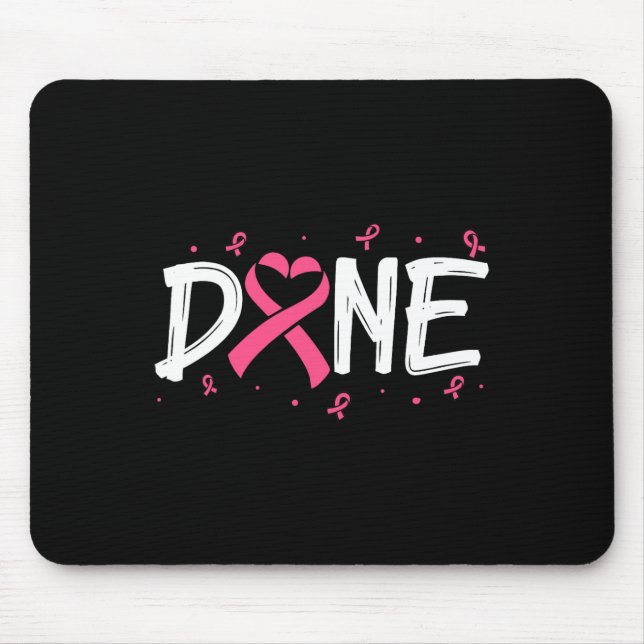 Tapis De Souris Fait Dernière Journée De Radiation Chemo Cancer Du (Devant)