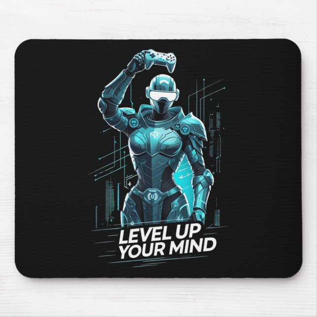 Tapis De Souris Faites Progresser Votre Esprit Ai Gamer  (Devant)