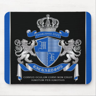 Tapis De Souris Faites votre propre armoiries Un emblème de lion