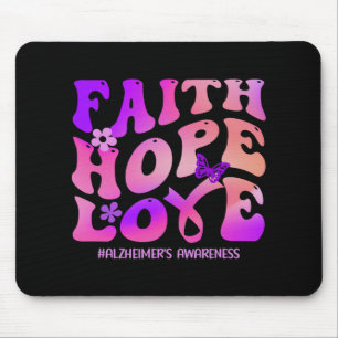 Tapis De Souris Faith Hope Heimerheimer Purple Heimerheimer's Awar